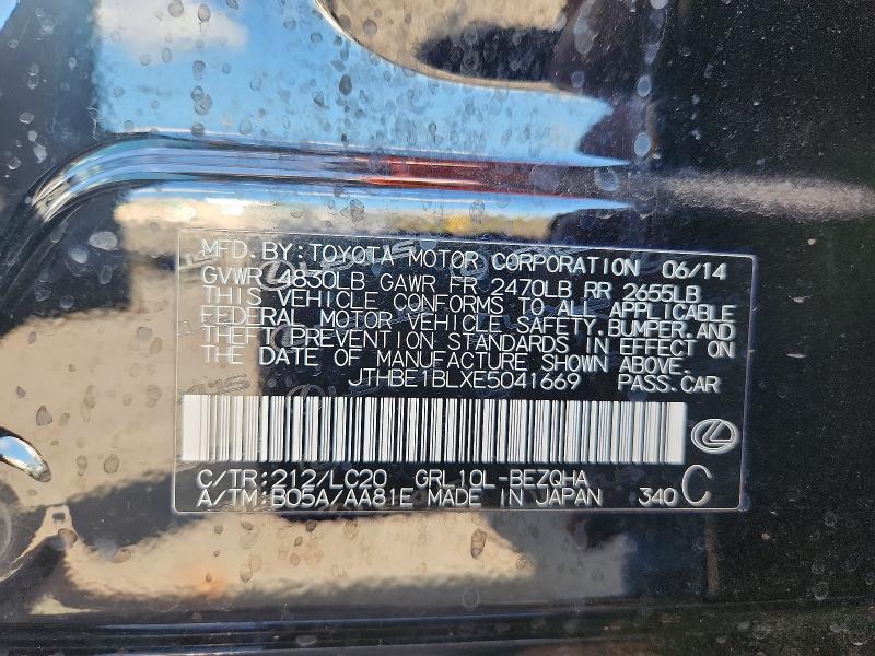 47323076 :رقم المزاد ، JTHBE1BLXE5041669 vin ، 2014 Lexus Gs 350 مزاد بيع