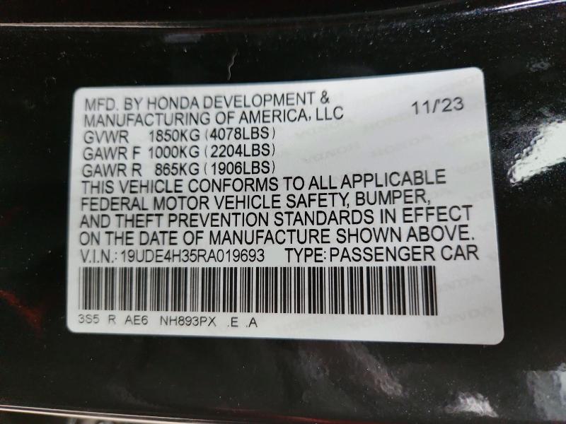 Продажа на аукционе авто 2024 Acura Integra, vin: 19UDE4H35RA019693, номер лота: 79582285
