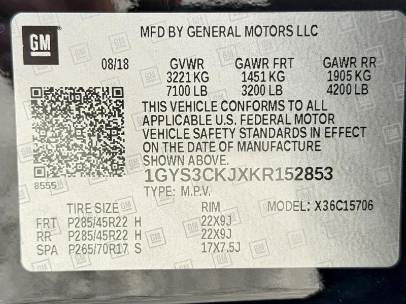 Продажа на аукционе авто 2019 Cadillac Escalade, vin: 1GYS3CKJXKR152853, номер лота: 46347276