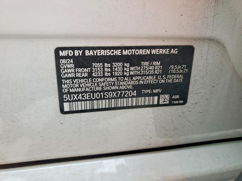 Aukcja sprzedaży 2025 Bmw X5, vin: 5UX43EU01S9X77204, numer aukcji: 48148226