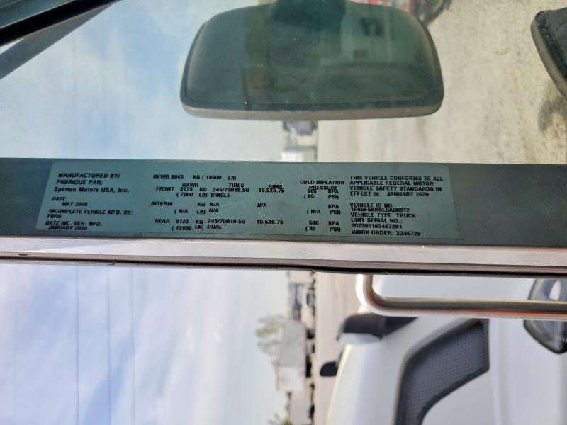 2020 Ford F59 მანქანა იყიდება აუქციონზე, vin: 1F65F5KN6L0A00912, აუქციონის ნომერი: 78632375