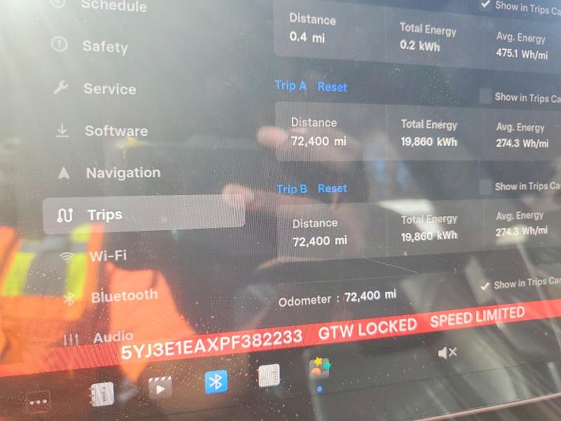 Продажа на аукционе авто 2023 Tesla Model 3, vin: 5YJ3E1EAXPF382233, номер лота: 79938745
