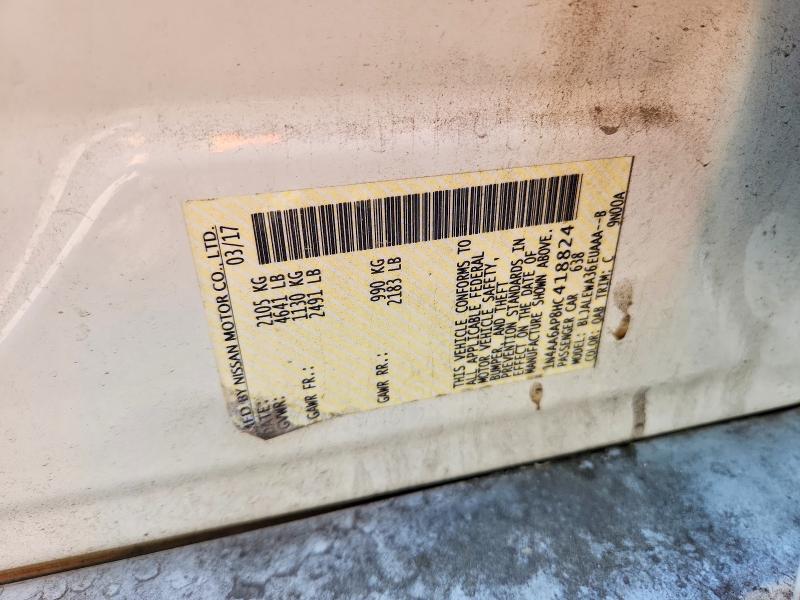 2017 Nissan Maxima მანქანა იყიდება აუქციონზე, vin: 1N4AA6AP8HC418824, აუქციონის ნომერი: 46597296
