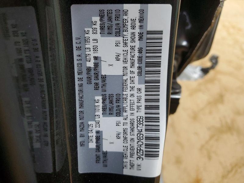 46690396 :رقم المزاد ، 3MZBPACM8SM473859 vin ، 2025 Mazda 3 مزاد بيع