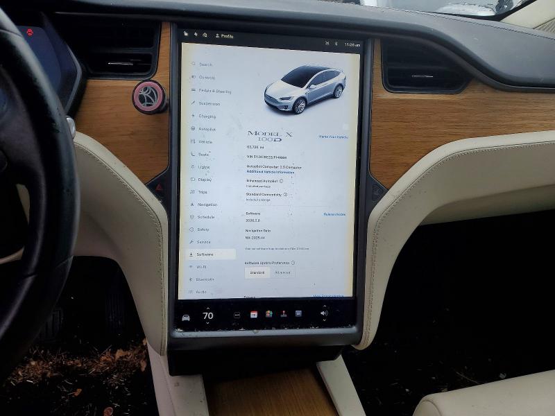 46353546 :رقم المزاد ، 5YJXCBE22JF141666 vin ، 2018 Tesla Model X مزاد بيع