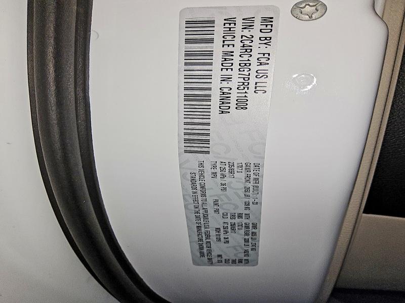 2023 Chrysler Pacifica მანქანა იყიდება აუქციონზე, vin: 2C4RC1BG7PR511008, აუქციონის ნომერი: 46762626