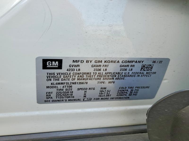 Aukcja sprzedaży 2022 Buick Encore Gx, vin: KL4MMFSL2NB135678, numer aukcji: 47583806
