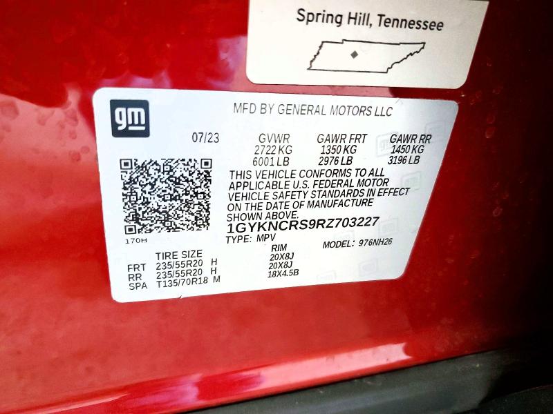 Продаж на аукціоні авто 2024 Cadillac Xt5, vin: 1GYKNCRS9RZ703227, номер лоту: 48089376