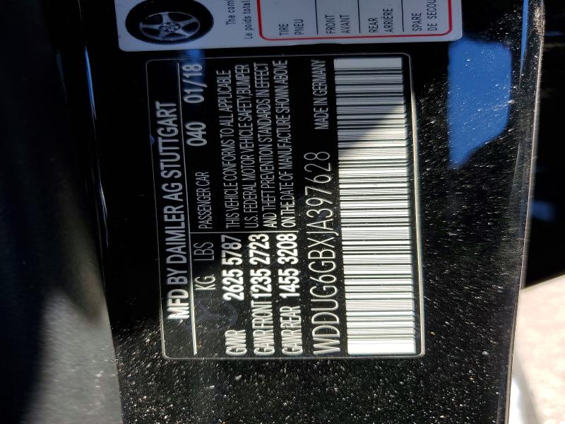 Продаж на аукціоні авто 2018 Mercedes-benz S, vin: WDDUG6GBXJA397628, номер лоту: 46383086