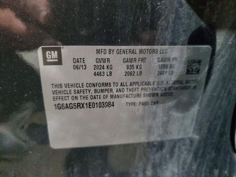 Aukcja sprzedaży 2014 Cadillac Ats, vin: 1G6AG5RX1E0103984, numer aukcji: 78043405