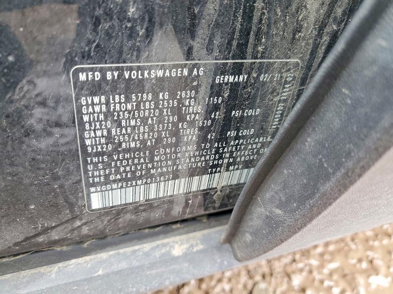 79751645 :رقم المزاد ، WVGDMPE2XMP013677 vin ، 2021 Volkswagen Id.4 مزاد بيع