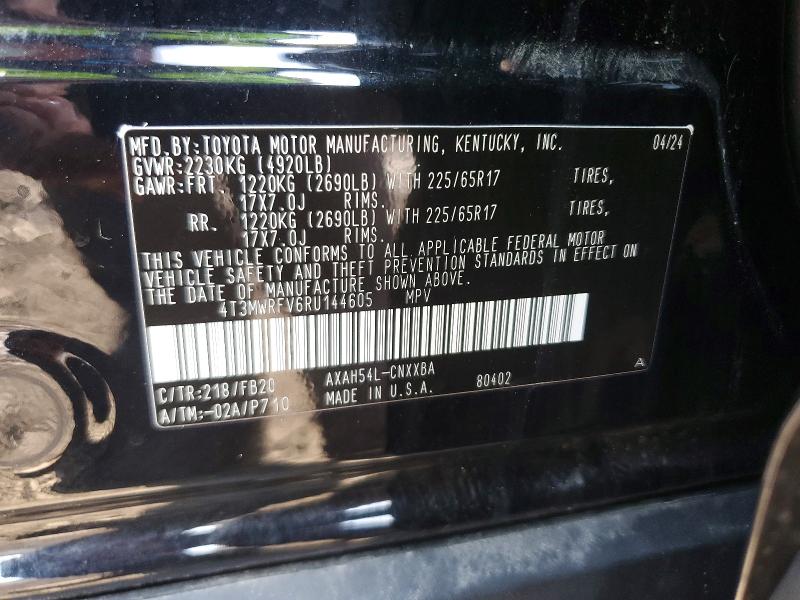 Aukcja sprzedaży 2024 Toyota Rav4 Hybrid, vin: 4T3MWRFV6RU144605, numer aukcji: 45526236