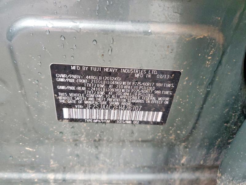 Продаж на аукціоні авто 2014 Subaru Forester, vin: JF2SJAAC2EH426707, номер лоту: 46520176