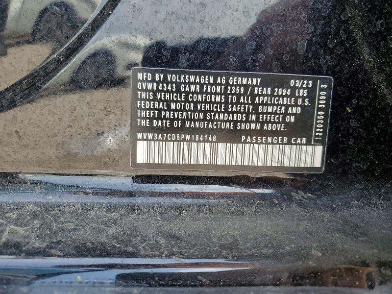 Aukcja sprzedaży 2023 Volkswagen Gti, vin: WVW3A7CD5PW184148, numer aukcji: 46926776