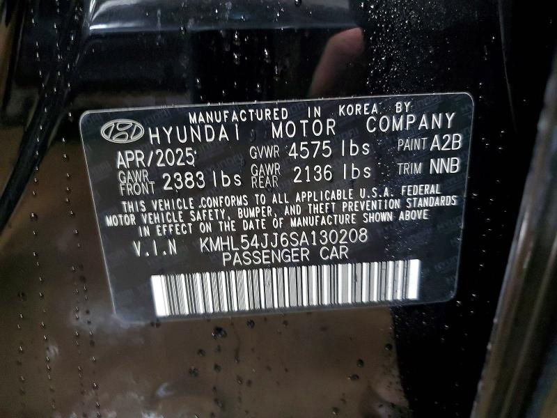 Продаж на аукціоні авто 2025 Hyundai Sonata Hybrid, vin: KMHL54JJ6SA130208, номер лоту: 41947366