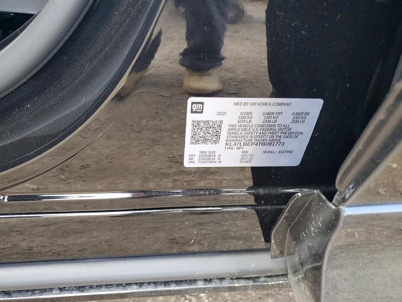 2026 Buick Envista მანქანა იყიდება აუქციონზე, vin: KL47LBEP4TB081773, აუქციონის ნომერი: 45501546