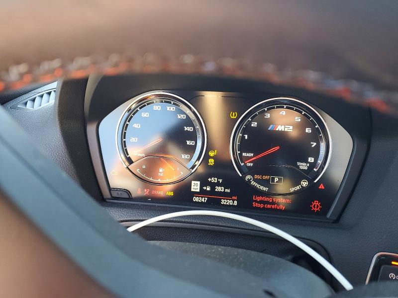 46554356 :رقم المزاد ، WBS2U7C02L7E59734 vin ، 2020 Bmw M2 مزاد بيع