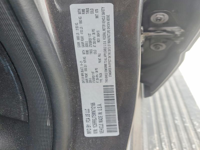 Продаж на аукціоні авто 2021 Ram 1500, vin: 1C6RREJT5MN712166, номер лоту: 47817396