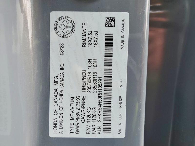 Aukcja sprzedaży 2024 Honda Cr-v, vin: 2HKRS4H50RH105291, numer aukcji: 45921986
