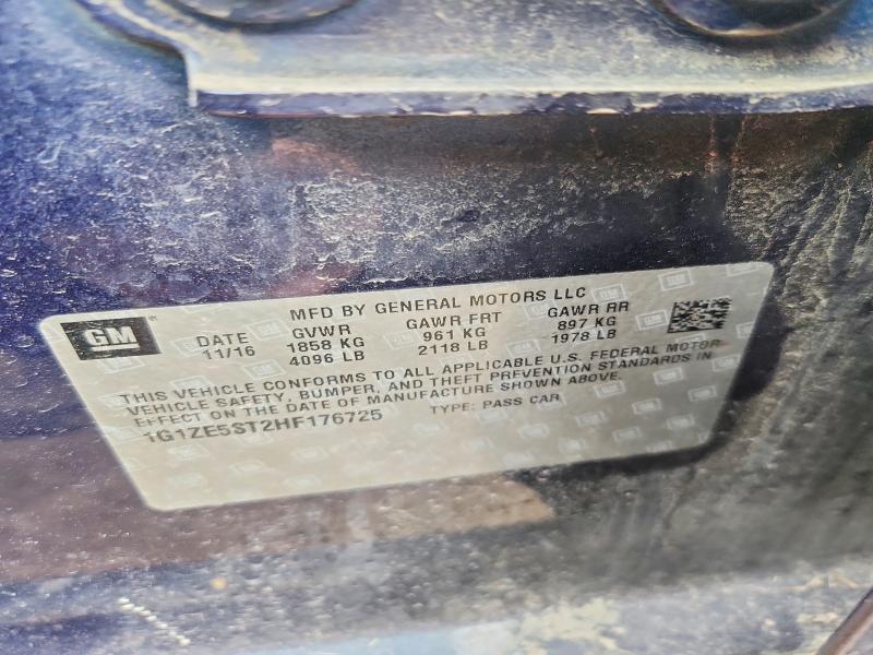 2017 Chevrolet Malibu მანქანა იყიდება აუქციონზე, vin: 1G1ZE5ST2HF176725, აუქციონის ნომერი: 46649876