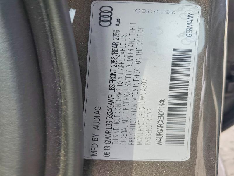 Aukcja sprzedaży 2014 Audi A6, vin: WAUFGAFCXEN011446, numer aukcji: 47641566