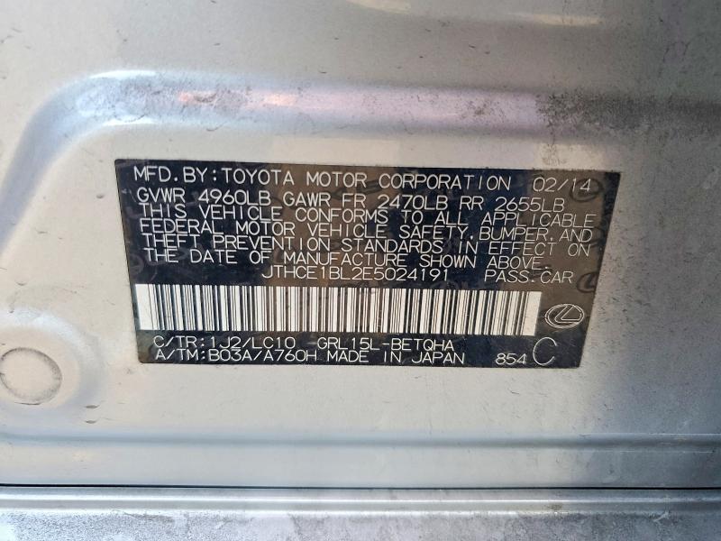Продажа на аукционе авто 2014 Lexus Gs 350, vin: JTHCE1BL2E5024191, номер лота: 46393516