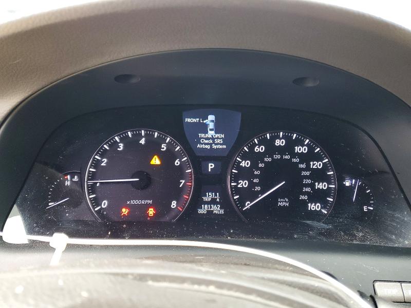 2009 Lexus Ls 460 მანქანა იყიდება აუქციონზე, vin: JTHDL46F195000244, აუქციონის ნომერი: 46672186