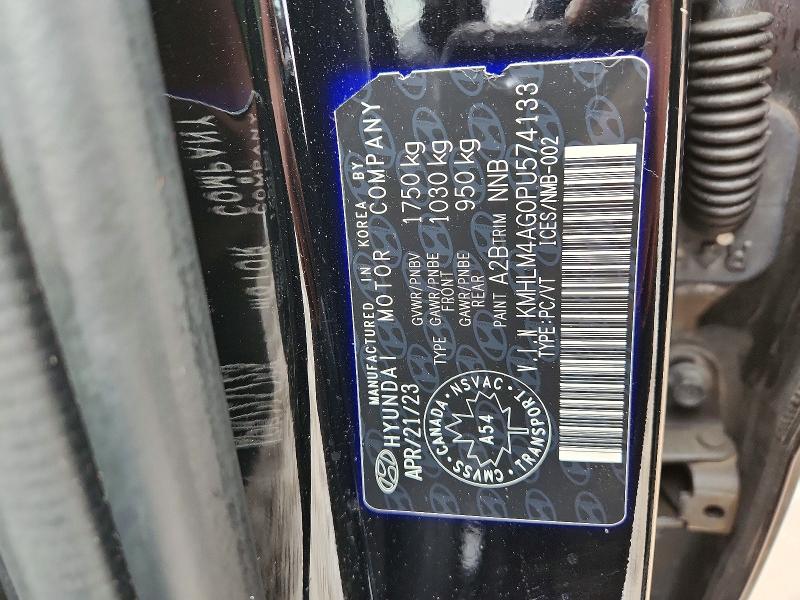 Aukcja sprzedaży 2023 Hyundai Elantra, vin: KMHLM4AG0PU574133, numer aukcji: 46153286