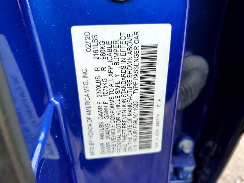 45915436 :رقم المزاد ، 19UUB1F69LA011625 vin ، 2020 Acura Tlx مزاد بيع
