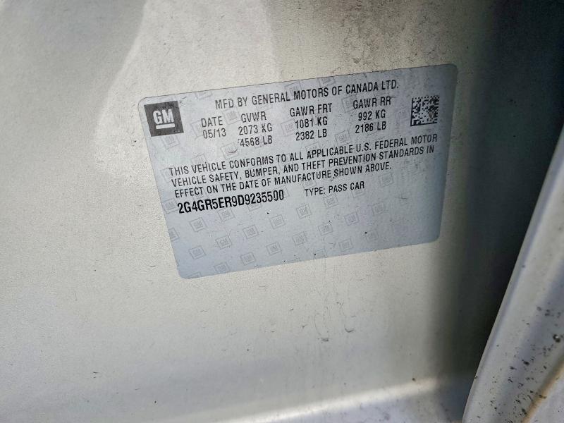Aukcja sprzedaży 2013 Buick Regal, vin: 2G4GR5ER9D9235500, numer aukcji: 41739546