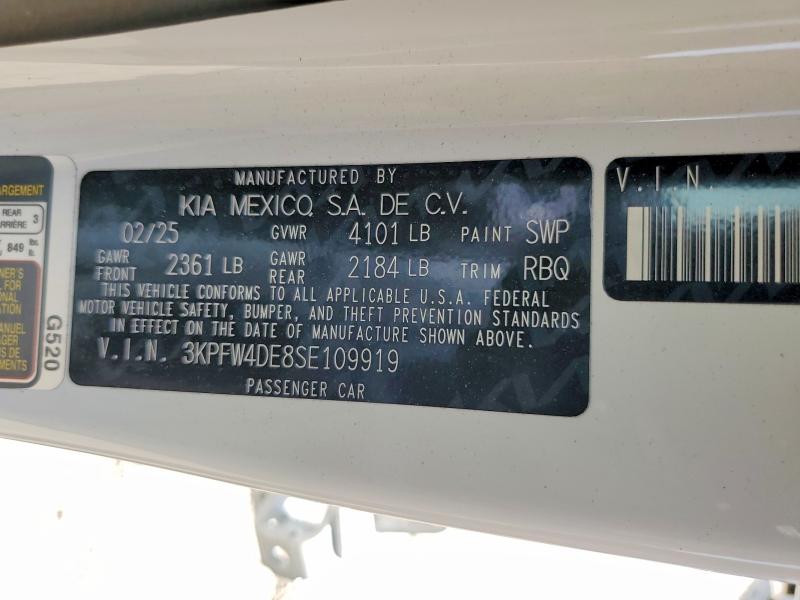 Продаж на аукціоні авто 2025 Kia K4, vin: 3KPFW4DE8SE109919, номер лоту: 47270166