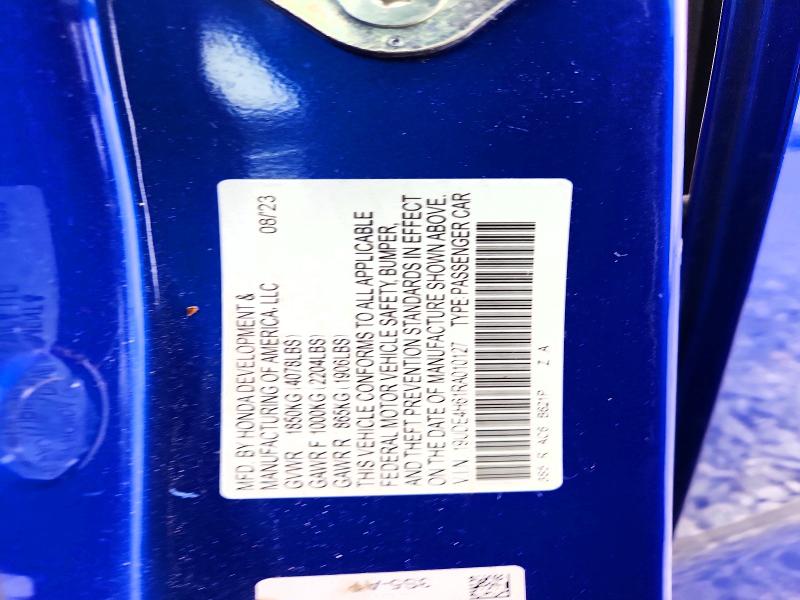 Продаж на аукціоні авто 2024 Acura Integra, vin: 19UDE4H61RA010127, номер лоту: 79911845