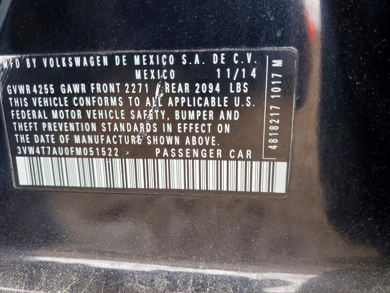 Aukcja sprzedaży 2015 Volkswagen Gti, vin: 3VW4T7AU0FM051522, numer aukcji: 45757296