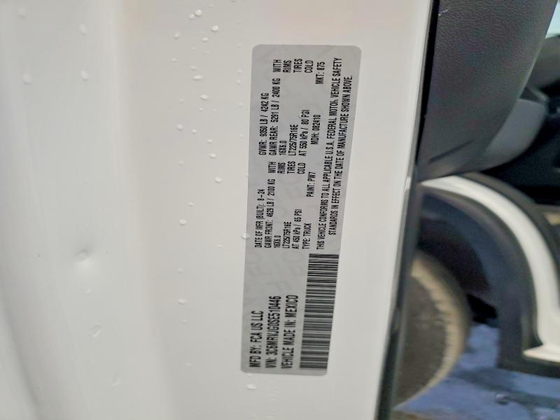 41689586 :رقم المزاد ، 3C6MRVJG0SE510446 vin ، 2025 Ram Promaster 3500 مزاد بيع