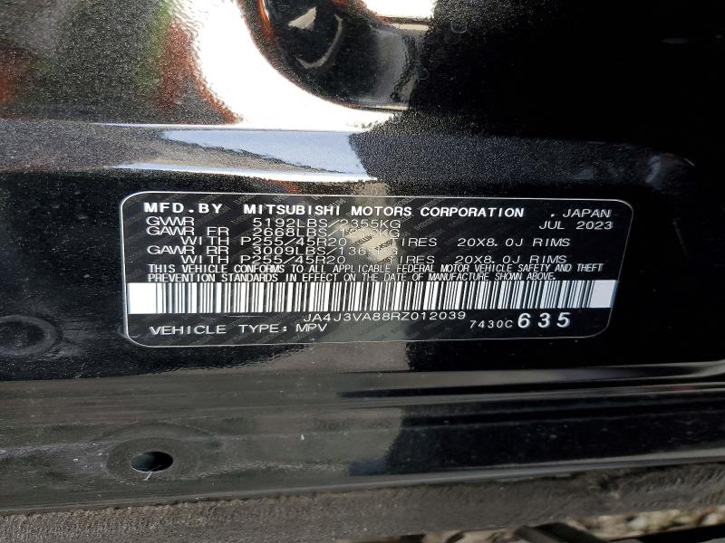 Aukcja sprzedaży 2024 Mitsubishi Outlander, vin: JA4J3VA88RZ012039, numer aukcji: 47645766