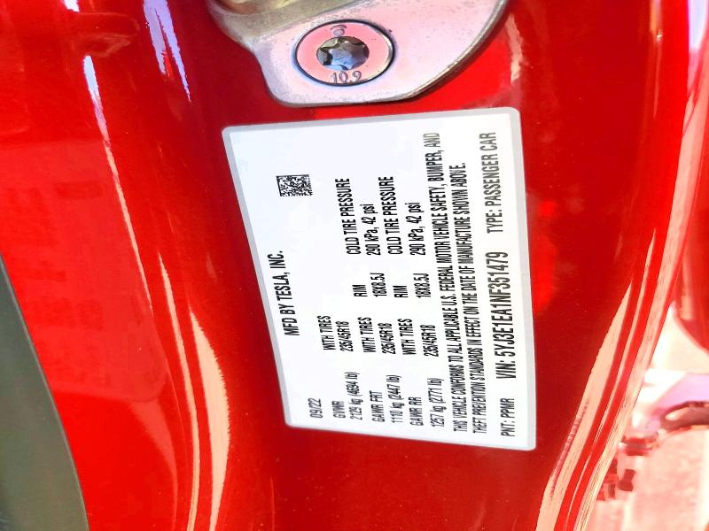 Aukcja sprzedaży 2022 Tesla Model 3, vin: 5YJ3E1EA1NF351479, numer aukcji: 47732906