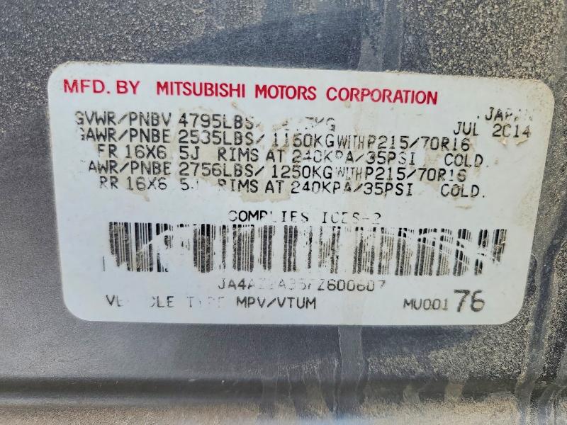 Aukcja sprzedaży 2015 Mitsubishi Outlander, vin: JA4AZ2A35FZ600607, numer aukcji: 77198545