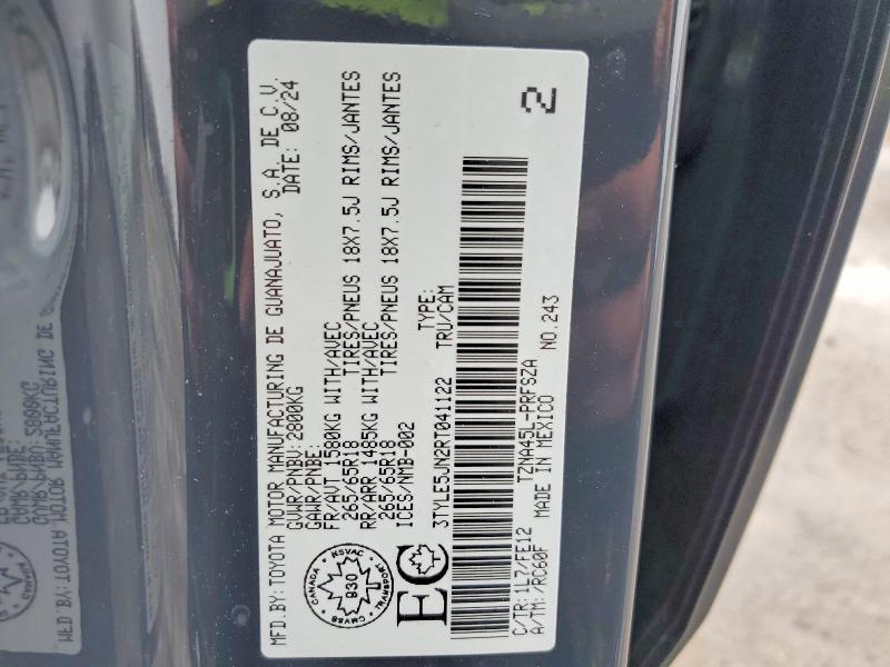 Продаж на аукціоні авто 2024 Toyota Tacoma, vin: 3TYLE5JN2RT041122, номер лоту: 78673595