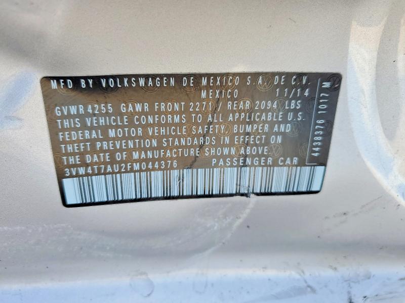 Продаж на аукціоні авто 2015 Volkswagen Gti, vin: 3VW4T7AU2FM044376, номер лоту: 47424036