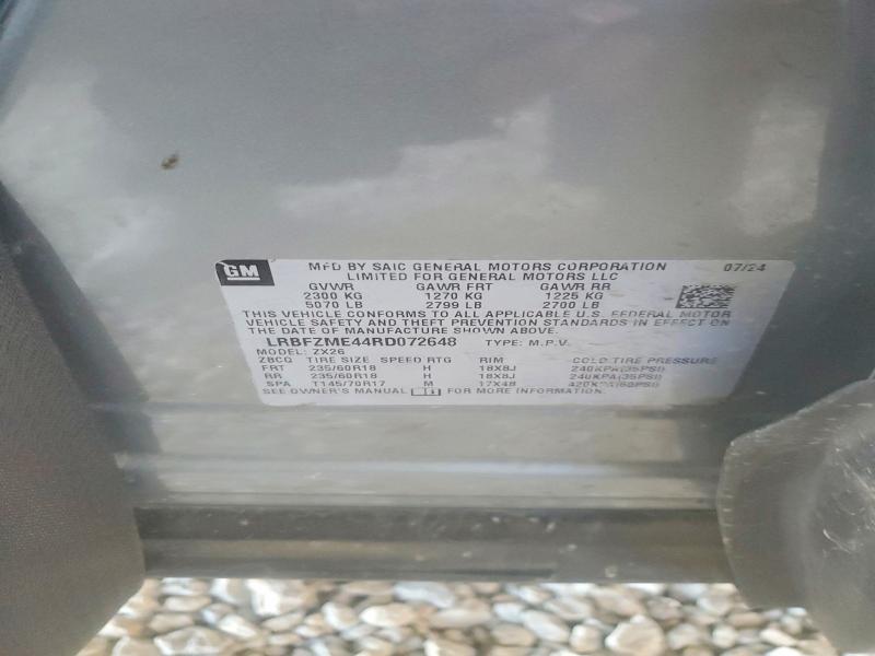 Aukcja sprzedaży 2024 Buick Envision, vin: LRBFZME44RD072648, numer aukcji: 46364356