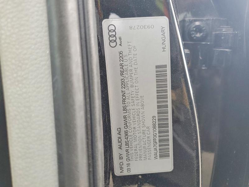 Продажа на аукционе авто 2016 Audi A3, vin: WAUA7GFF0G1088229, номер лота: 45853406