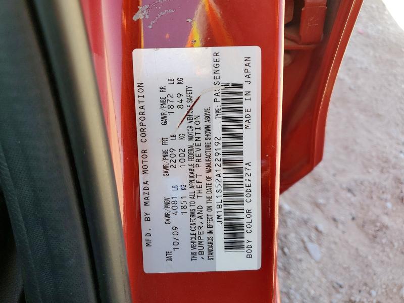 Aukcja sprzedaży 2010 Mazda 3, vin: JM1BL1S52A1229192, numer aukcji: 48244226