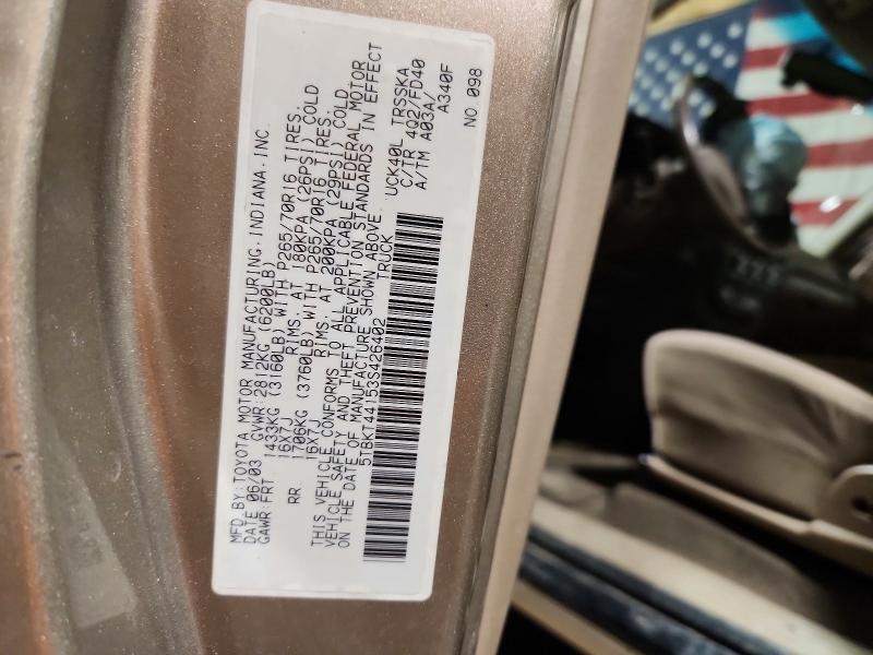 Продаж на аукціоні авто 2003 Toyota Tundra, vin: 5TBKT44153S426402, номер лоту: 48004956