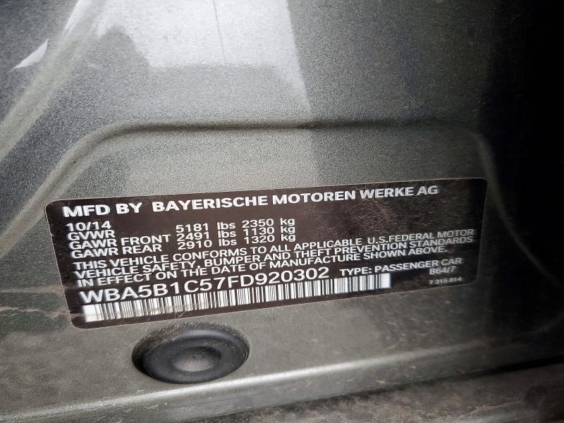 Продажа на аукционе авто 2015 Bmw 535, vin: WBA5B1C57FD920302, номер лота: 47270186
