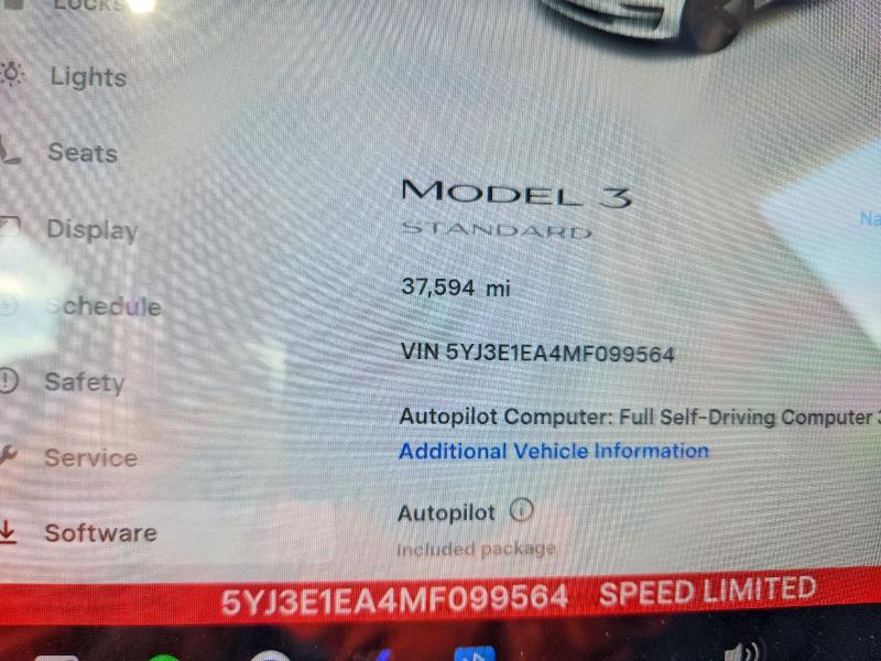 Aukcja sprzedaży 2021 Tesla Model 3, vin: 5YJ3E1EA4MF099564, numer aukcji: 46182086