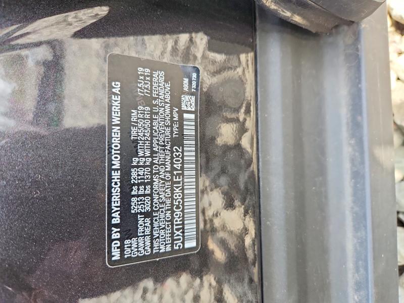 48077336 :رقم المزاد ، 5UXTR9C58KLE14032 vin ، 2019 Bmw X3 مزاد بيع