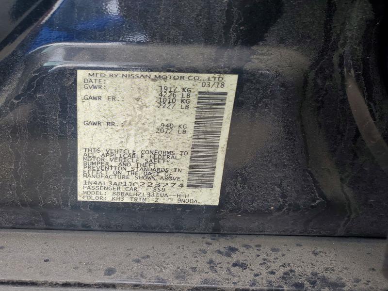 Продаж на аукціоні авто 2018 Nissan Altima, vin: 1N4AL3AP1JC223274, номер лоту: 41602426