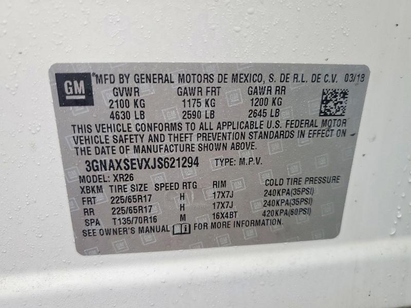 Aukcja sprzedaży 2021 Chevrolet Equinox, vin: 3GNAXKEV8MS152243, numer aukcji: 46006096