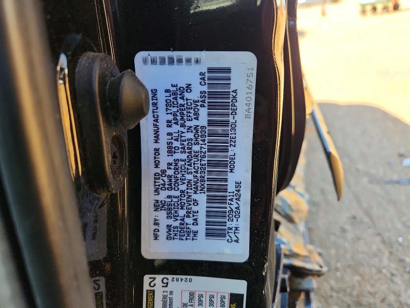 Продаж на аукціоні авто 2006 Toyota Coralla, vin: 1NXBR32E76Z714939, номер лоту: 46868516