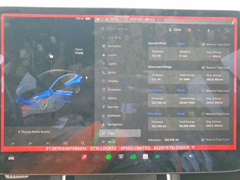 Aukcja sprzedaży 2019 Tesla Model 3, vin: 5YJ3E1EA0KF396814, numer aukcji: 79619825